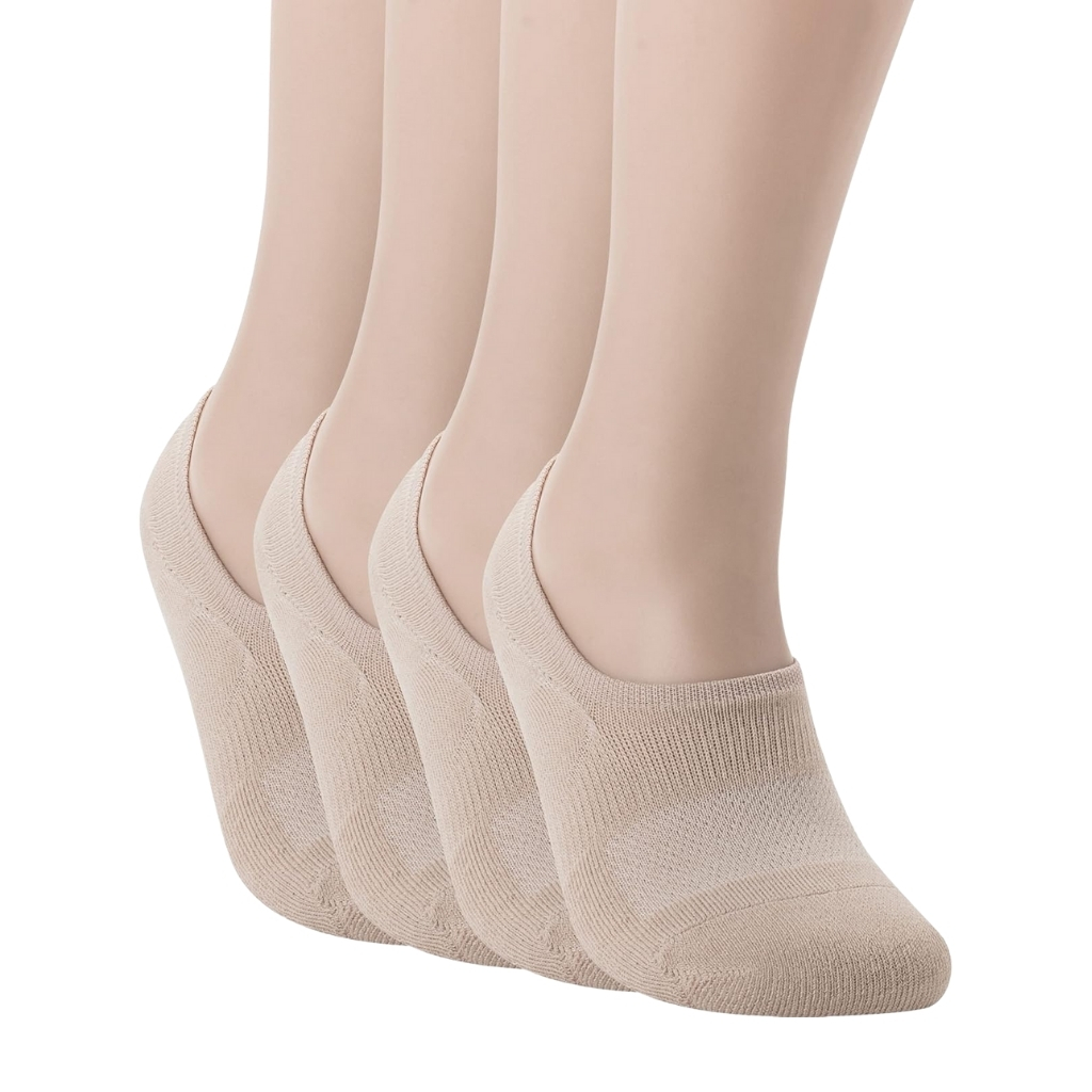 No Show Socks with Wide Front Box