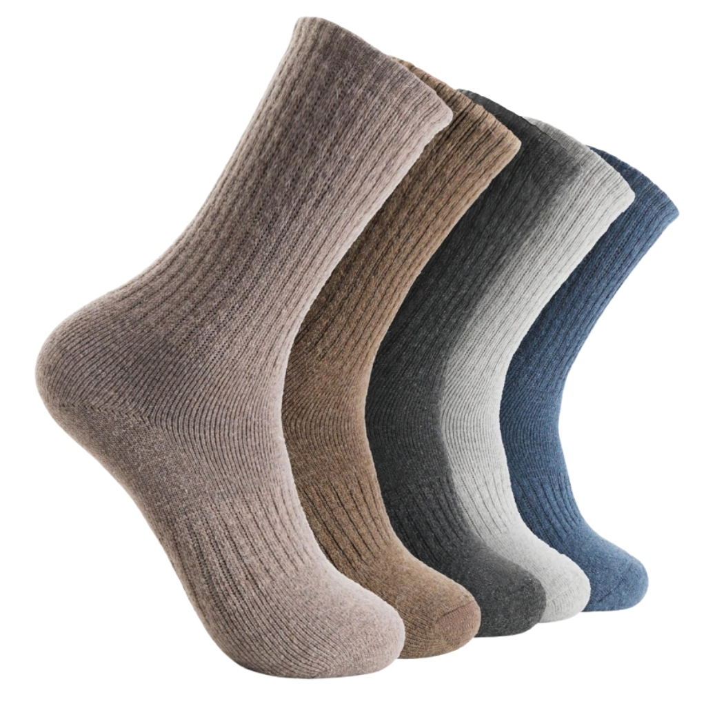 Pack Of 5 Merino Wool Hiking Warm Winter Socks