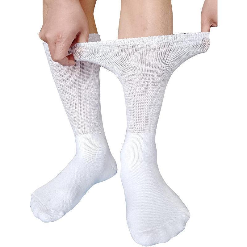 6 Pack Comfy Diabetic Crew Socks – Gentle Fit for Sensitive Feet