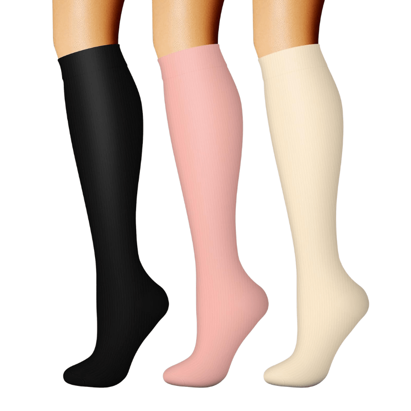 3-Pack Athletic Compression Socks Style