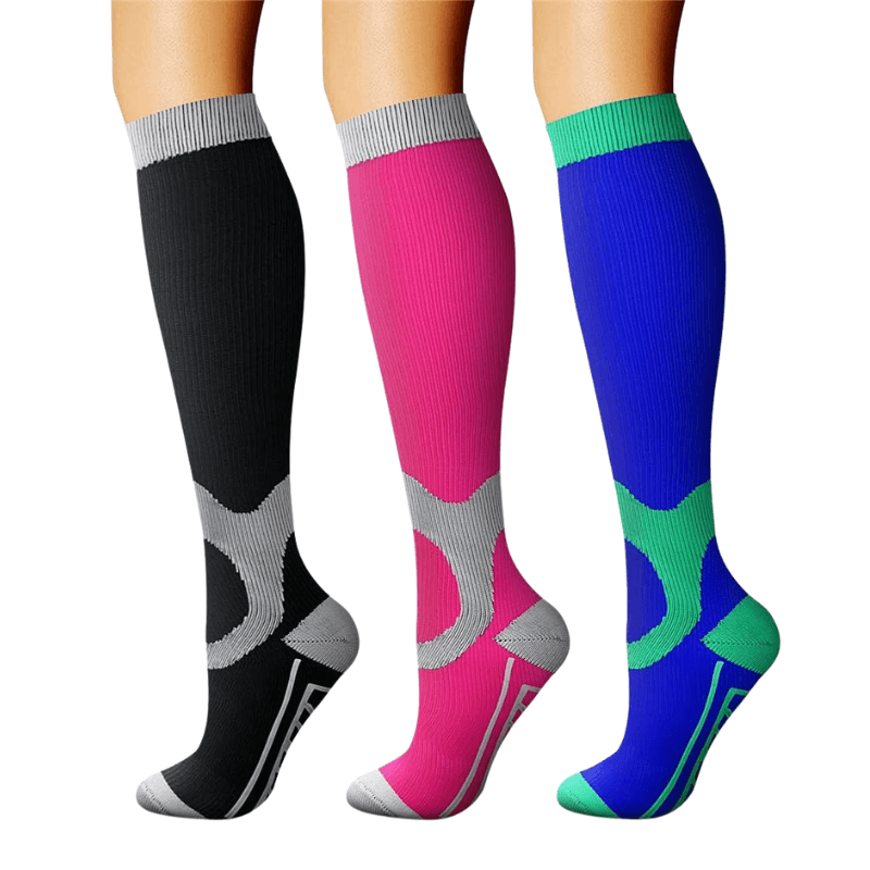 3 Pack Athletic Compression Socks Style