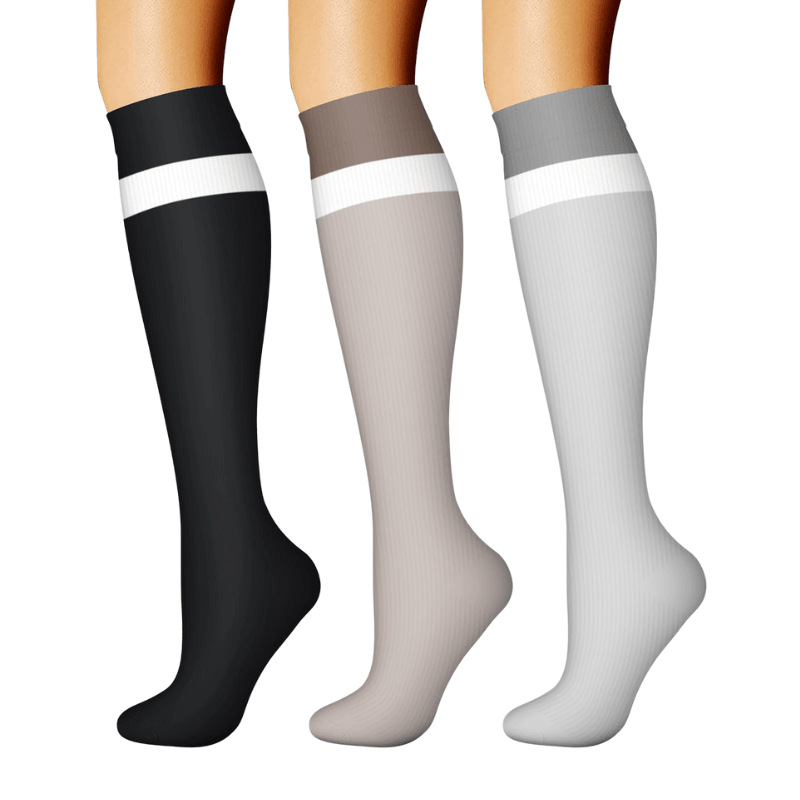 3 Pack Athletic Compression Socks Style
