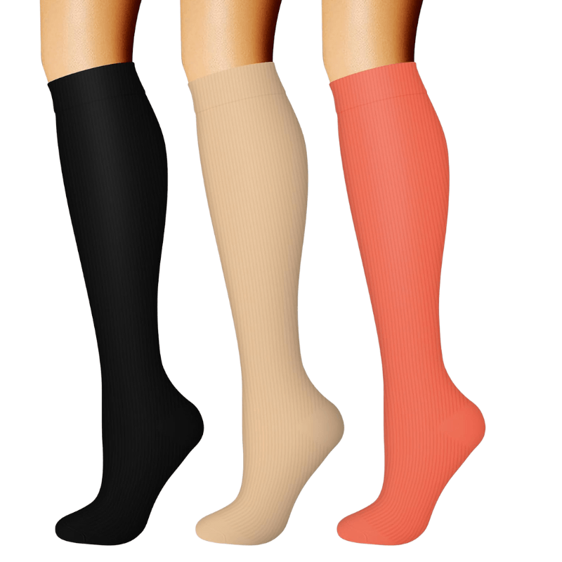 3 Pack Athletic Compression Socks Style