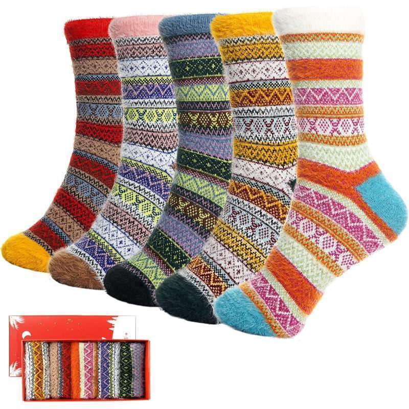 5 Pack Thick Diabetic Fuzzy Fluffy Socks – Warmth and all Seasons5 Pack Thick Diabetic Fuzzy Fluffy Socks – Warmth and all Seasons - Image 5