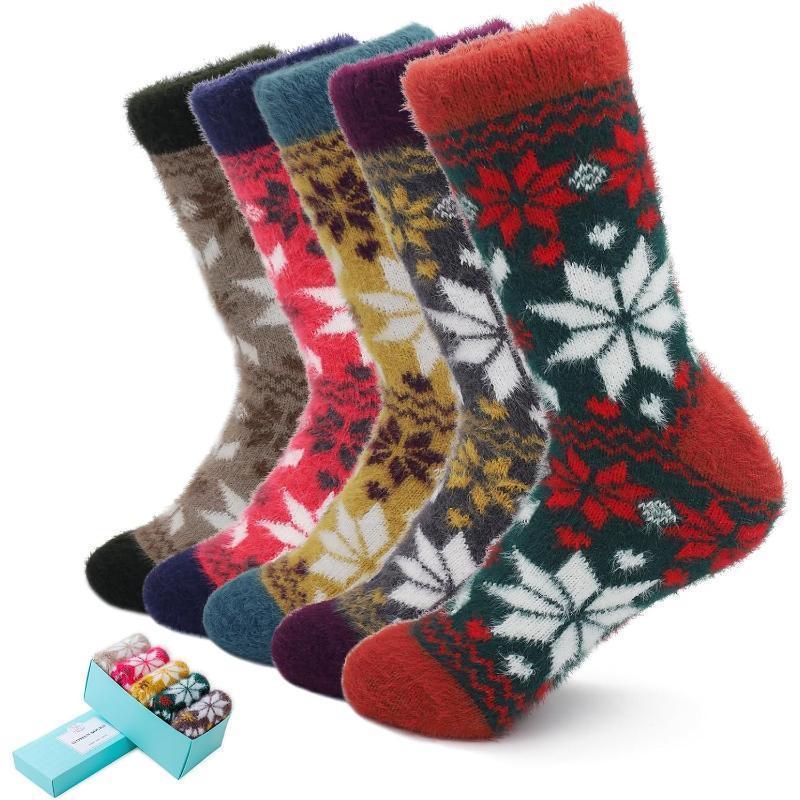 5 Pack Thick Diabetic Fuzzy Fluffy Socks – Warmth and all Seasons5 Pack Thick Diabetic Fuzzy Fluffy Socks – Warmth and all Seasons - Image 3