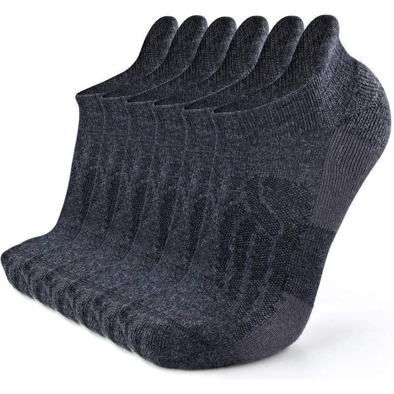 6 Pairs Merino Wool Compression Socks Anti Blister Stability