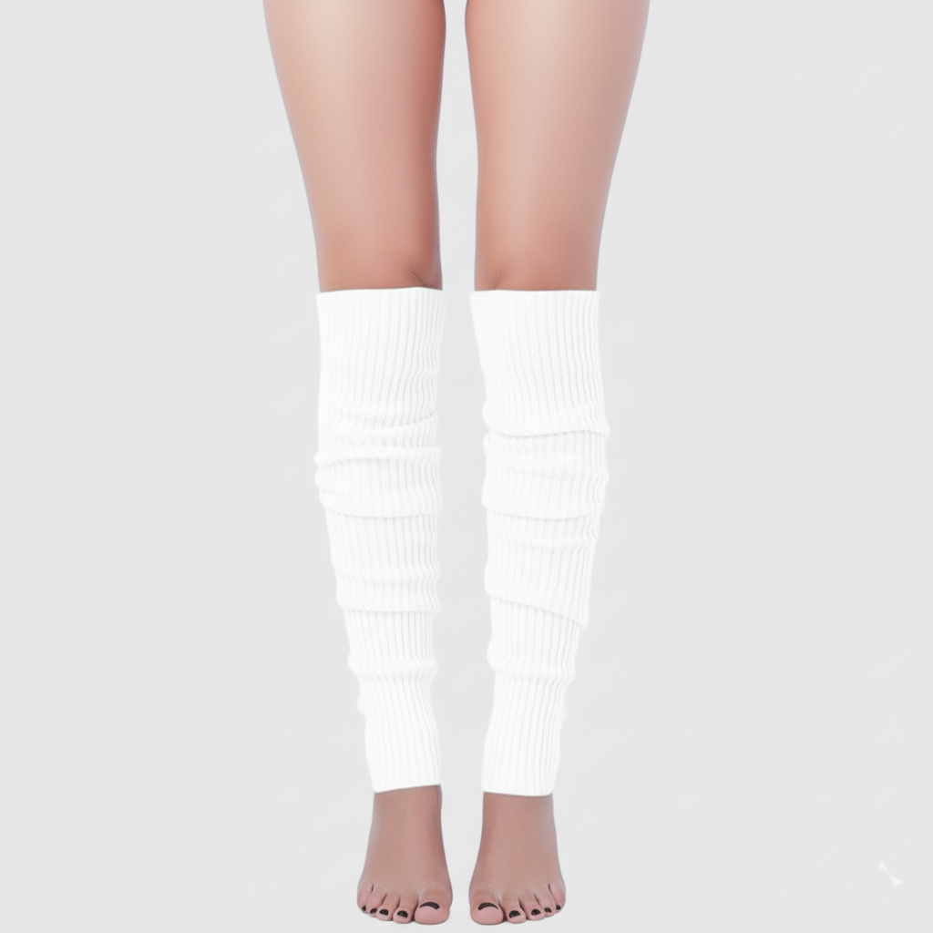 Ribbed Knit Warmers For 80s Party And Dance