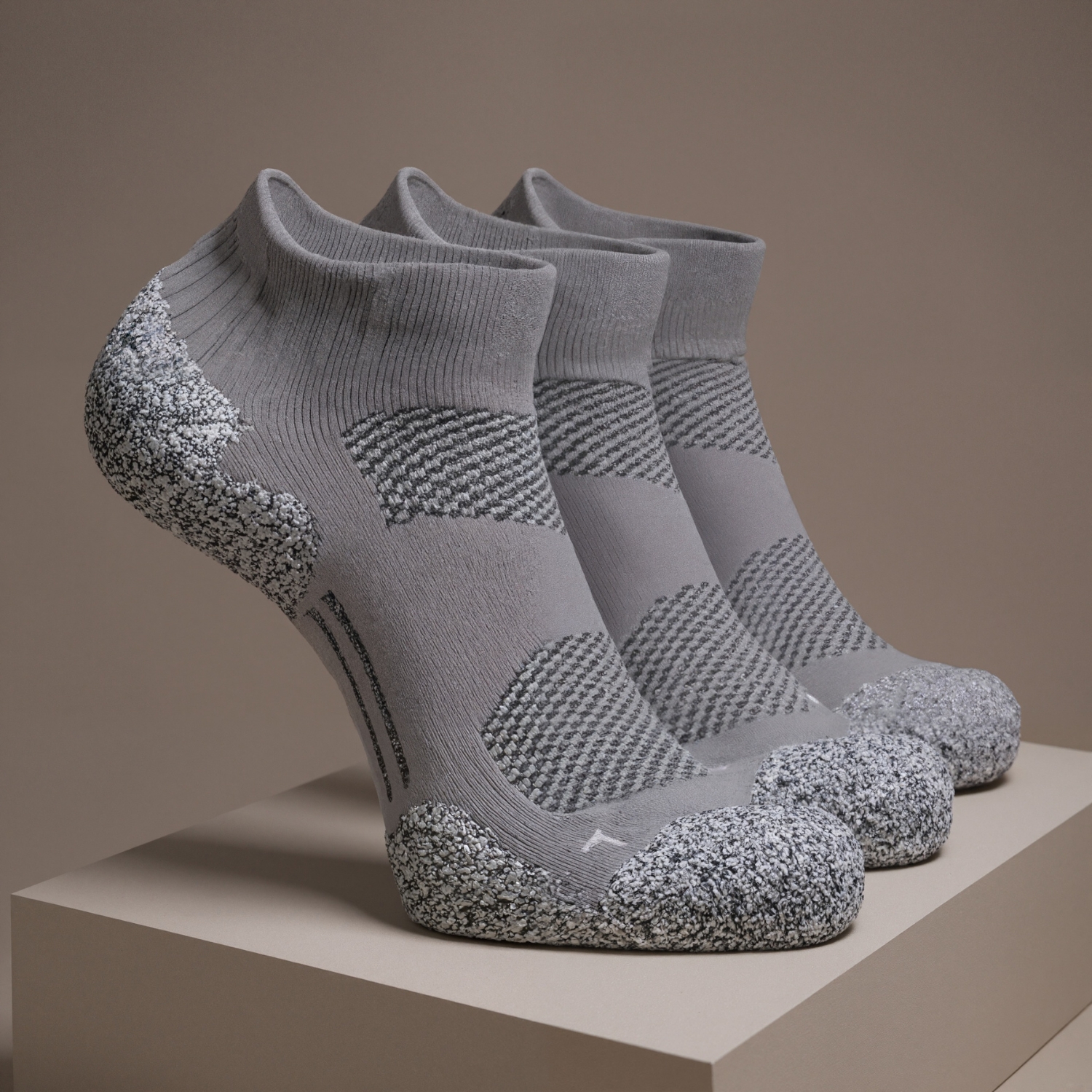 Three Pair Orthopedic Athletic Support Socks