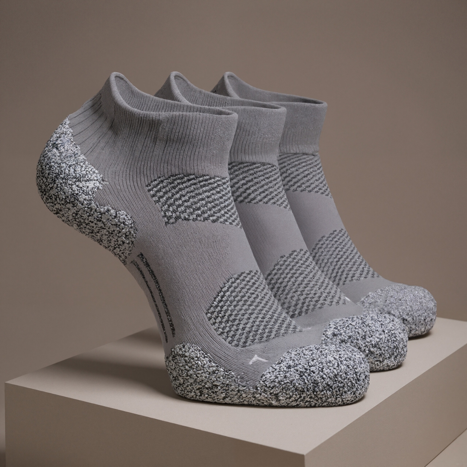 Three Pair Orthopedic Athletic Support Socks