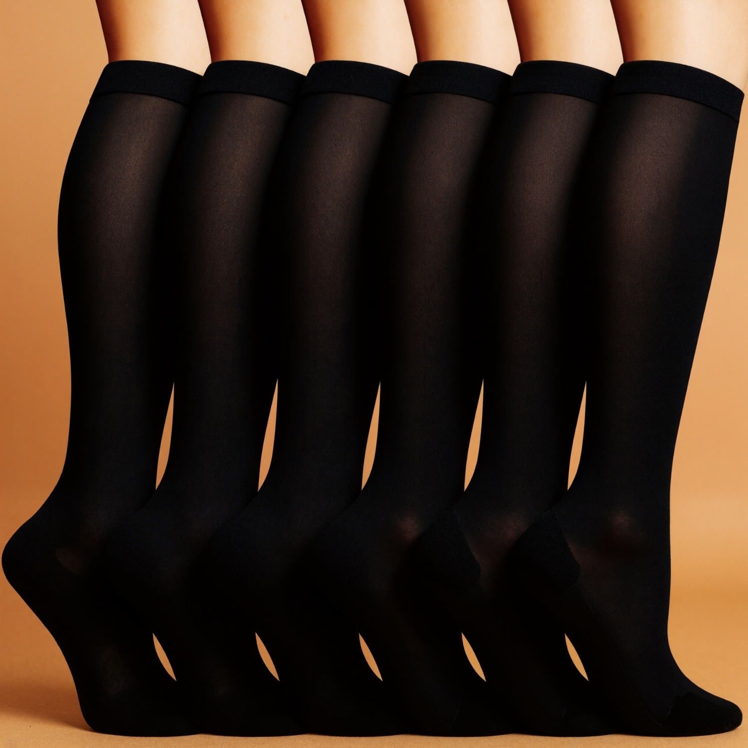 Six Pack Copper Compression Circulation Support Socks