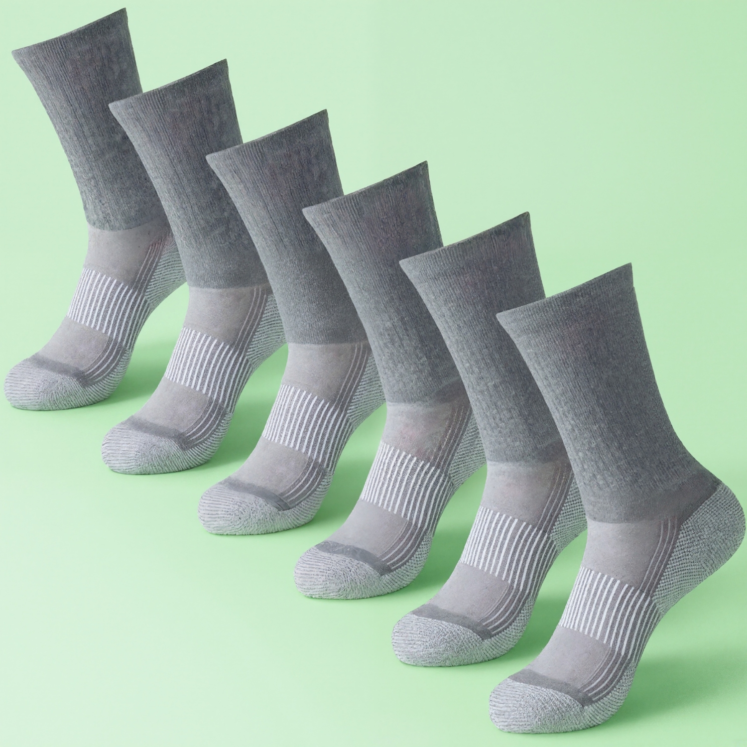 Six Pack Copper Compression Hiking Freshness Socks