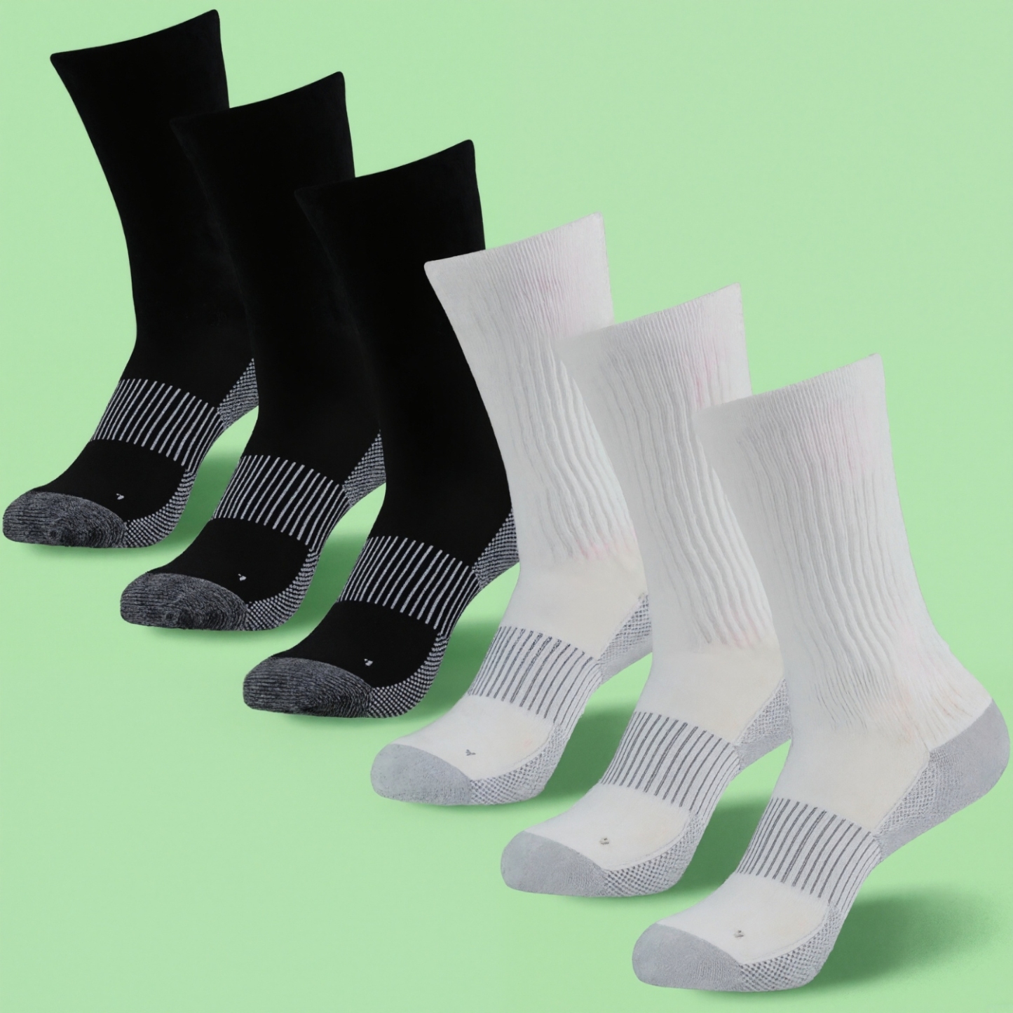 Six Pack Copper Compression Hiking Freshness Socks