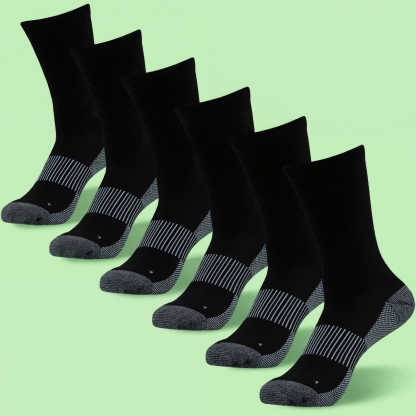 Six Pack Copper Compression Hiking Freshness Socks