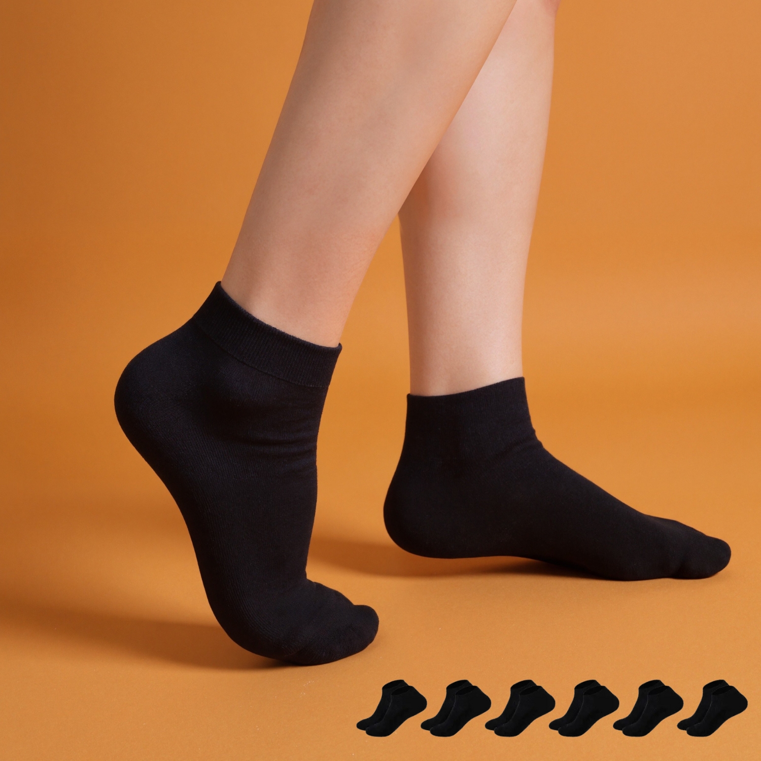 Six Pack Seamless Diabetic Socks For Daily Wear