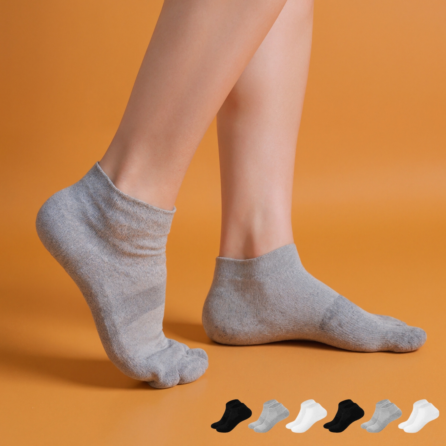 Six Pack Seamless Diabetic Socks For Daily Wear