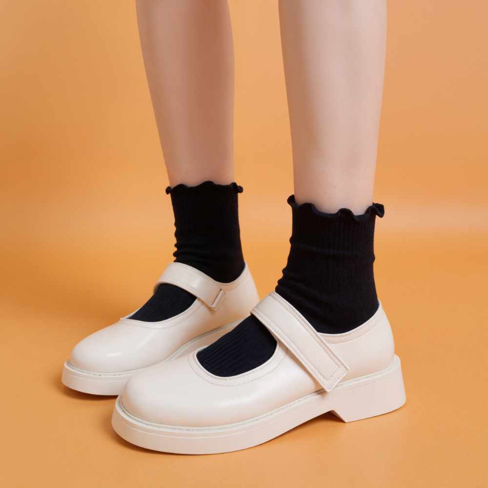 Six Pack Soft Ruffle Everyday Knit Socks