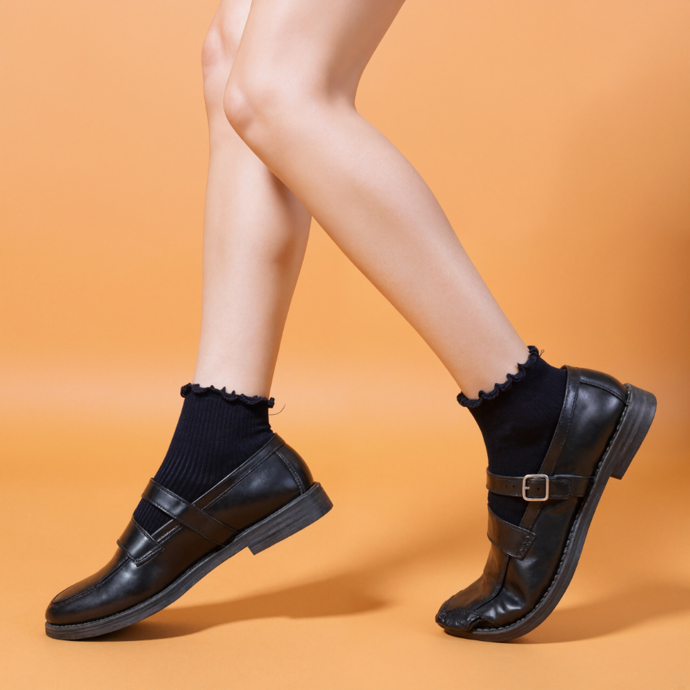 Six Pack Soft Ruffle Everyday Knit Socks