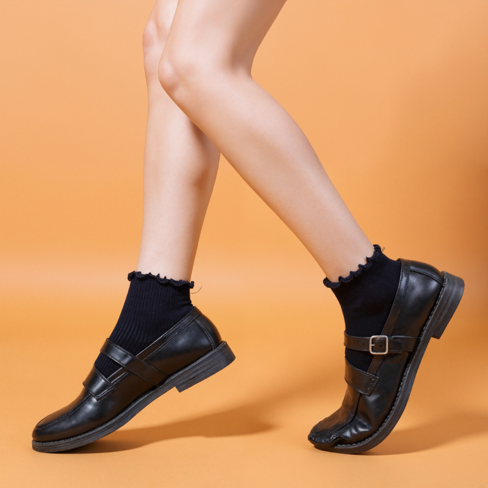 Six Pack Soft Ruffle Everyday Knit Socks