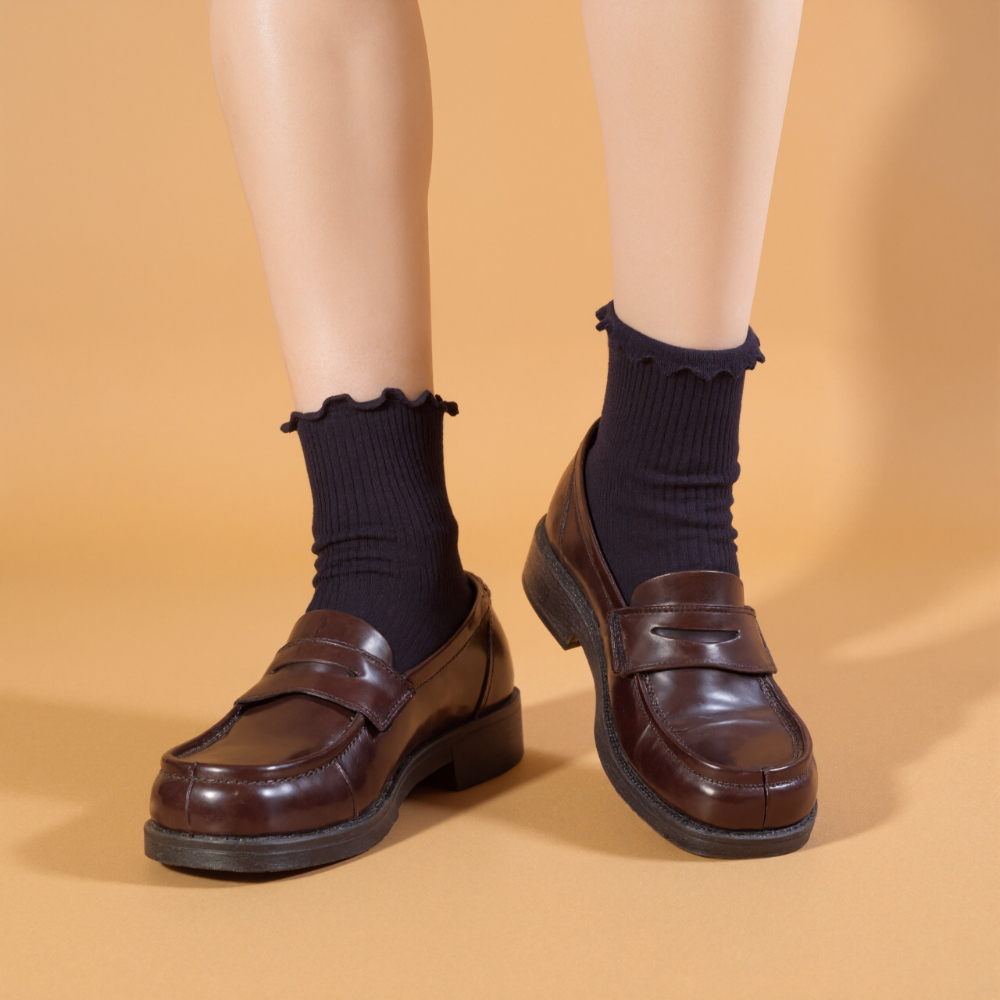 Six Pack Soft Ruffle Everyday Knit Socks