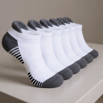 Six Pairs Anti Blister Sports Fit Socks