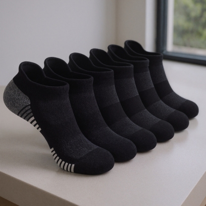 Six Pairs Anti Blister Sports Fit Socks