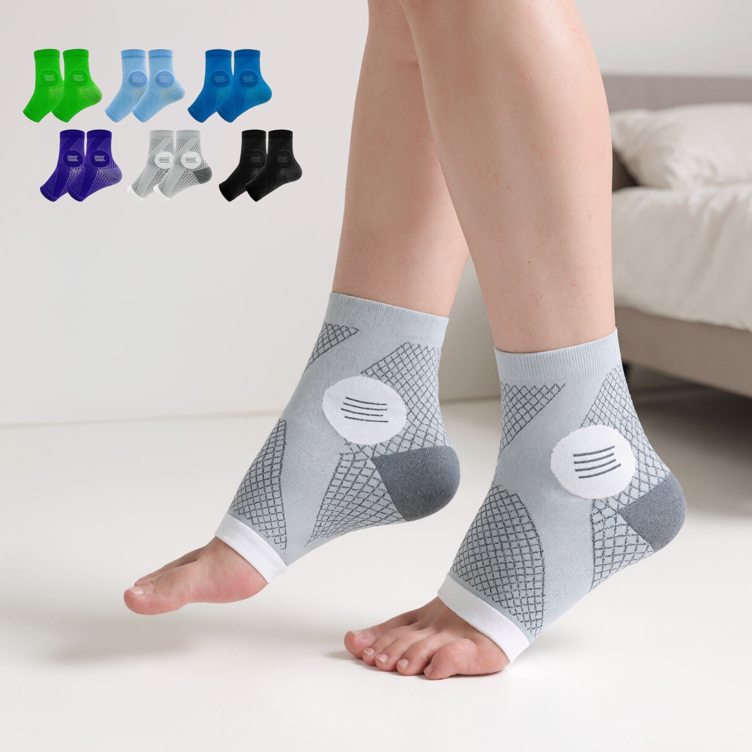 Six Pairs Arthritis Neuropathy Stability Socks