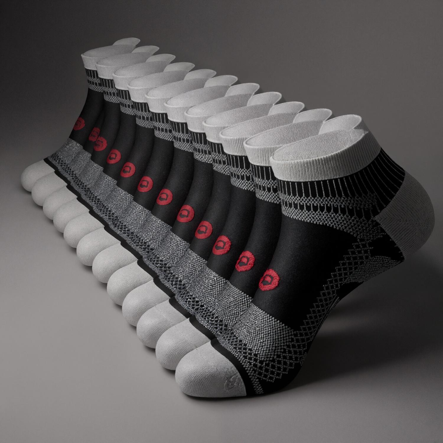 Six Pairs Orthopedic Running Supportive Socks