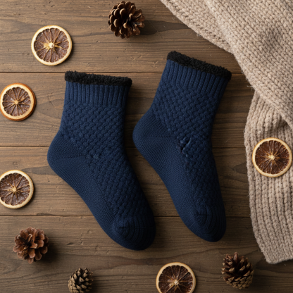 Comfy Knit Fleece Lined Indoor Winter Socks