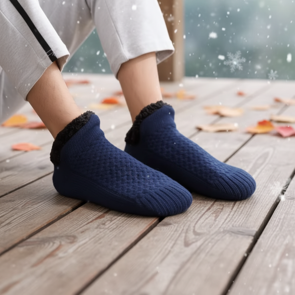 Comfy Knit Fleece Lined Indoor Winter Socks