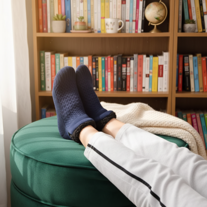 Comfy Knit Fleece Lined Indoor Winter Socks