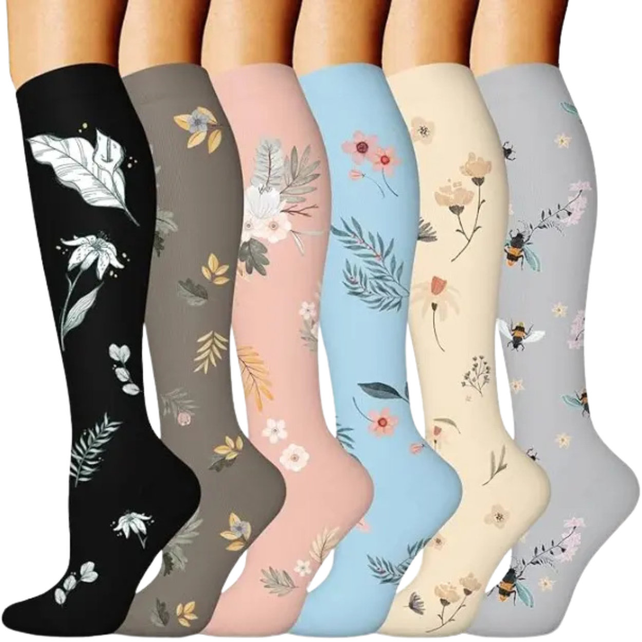 Moisture Wicking Knee High Compression Socks For Men and Women