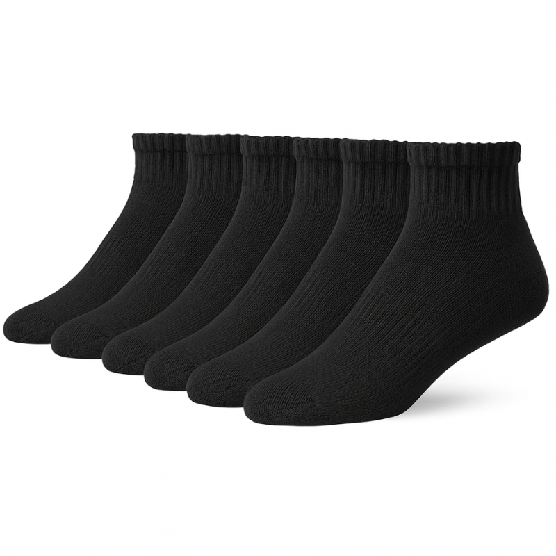 Cushion Quarter Athletic Socks