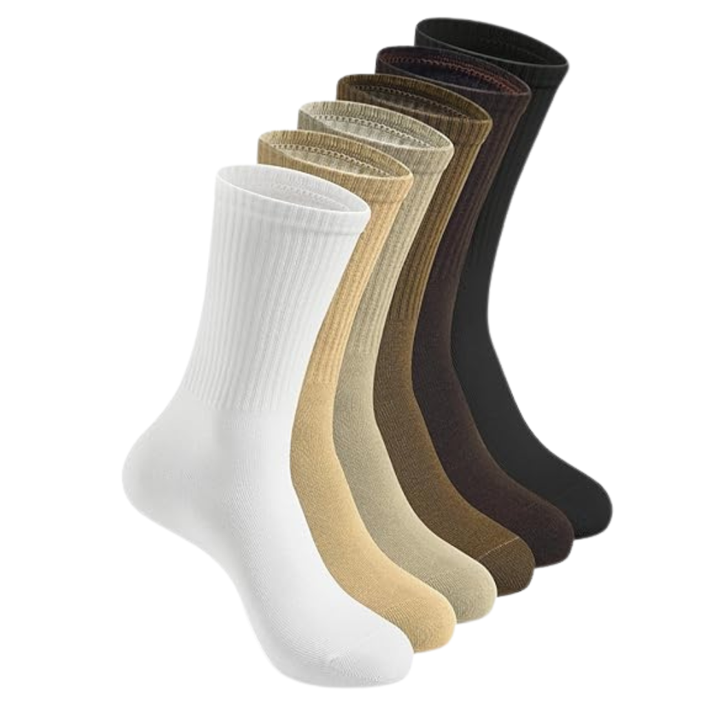 3 Pairs Of Women Crew Lightweight Thin Casual Socks