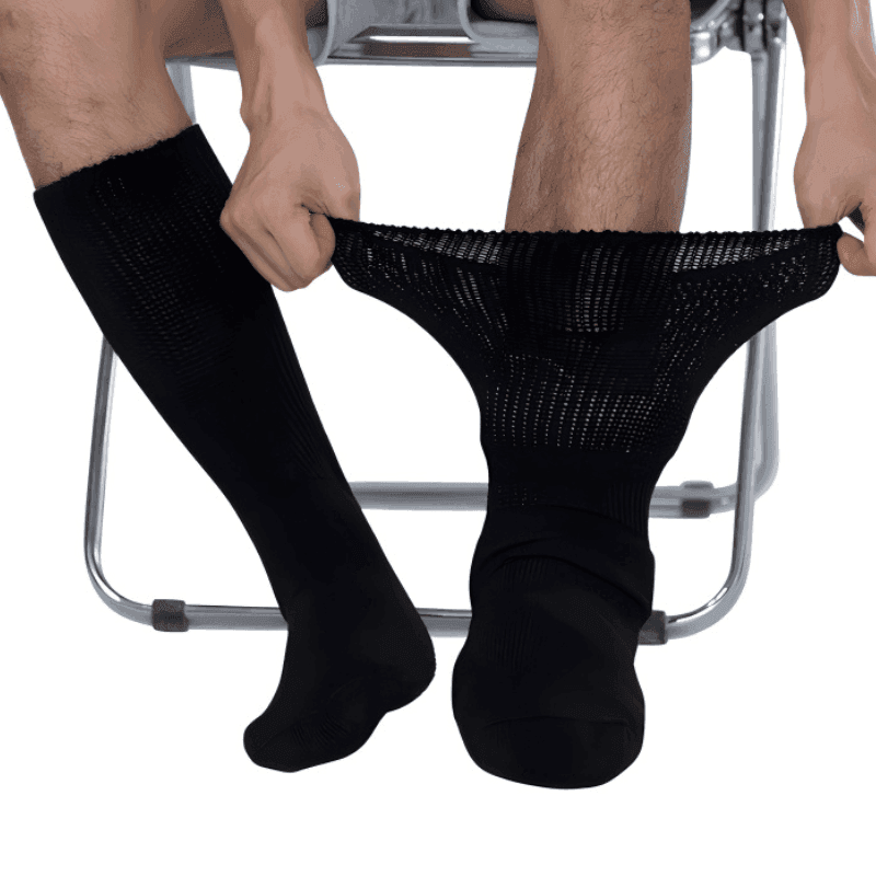 4-Pack Diabetic Socks - Extra Wide Design and Comfort