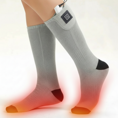 USB Rechargeable Electric Heating Socks With Three Temperature Adjustment