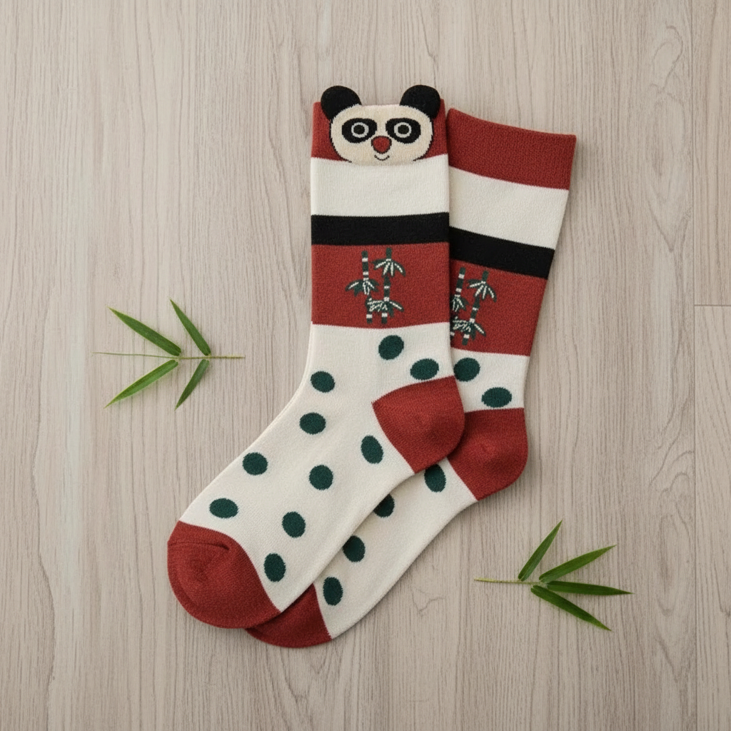 Cartoon Animal Themed Casual Socks