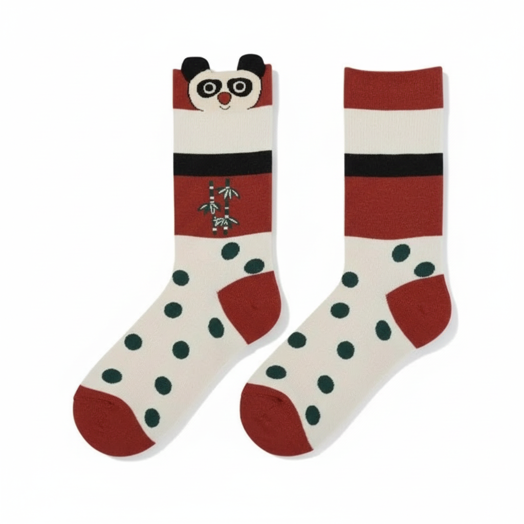 Cartoon Animal Themed Casual Socks
