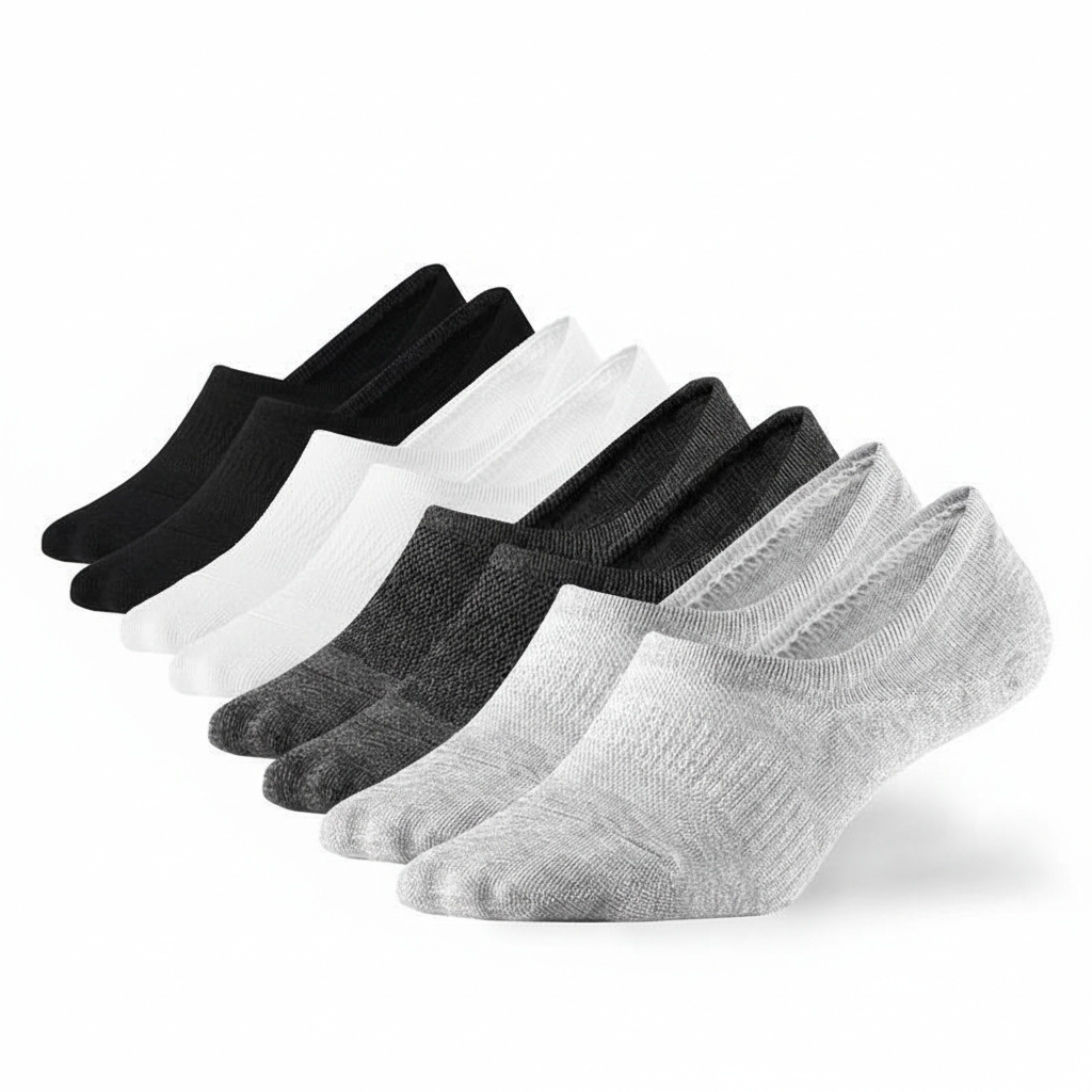 7 Pairs Liner Non Slip Casual Athletic Boat Socks