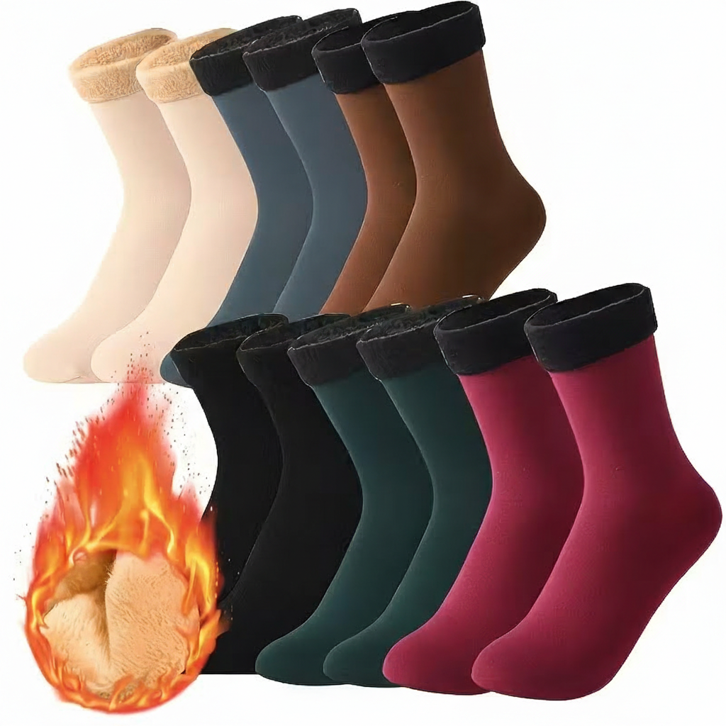 5 Pairs Autumn Winter Socks for Women