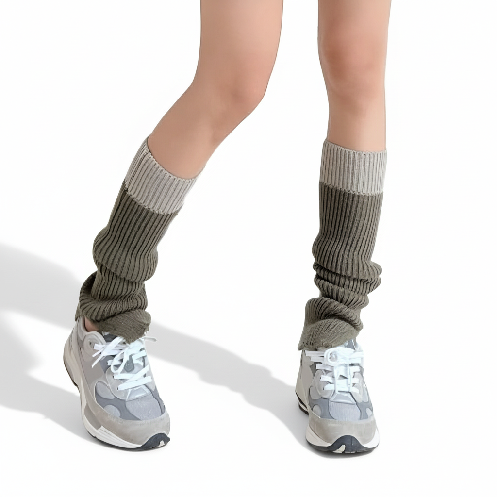 Women Knit Long Socks For Winter And Boot Outfits