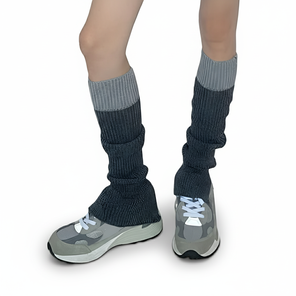 Women Knit Long Socks For Winter And Boot Outfits
