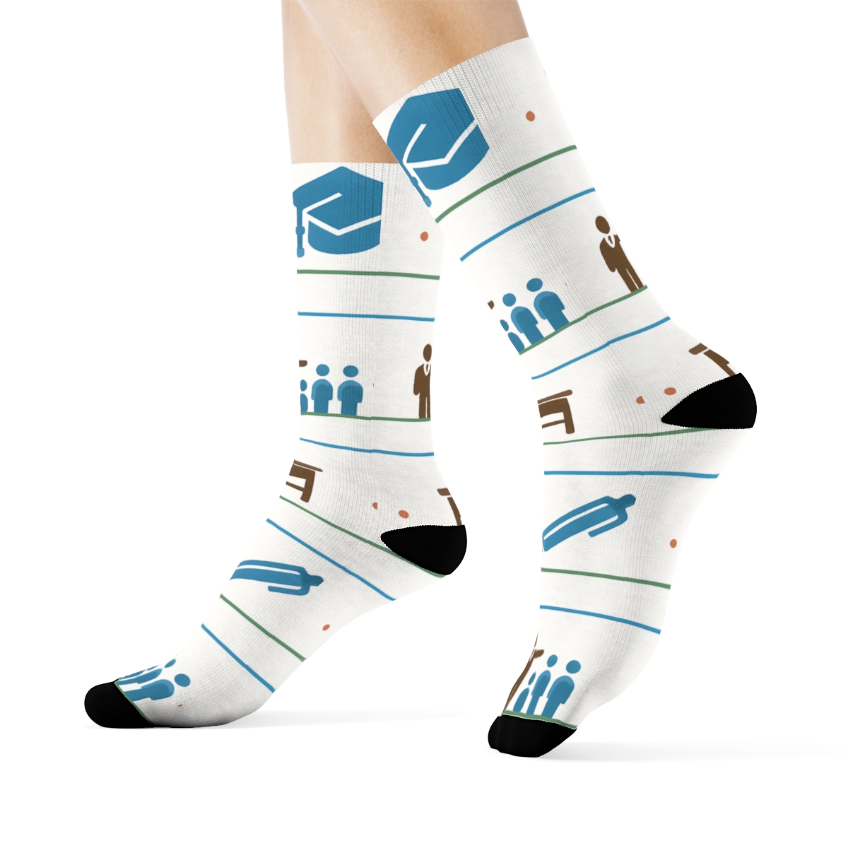 Classroom Supply Bands With School Principal custom crew socks