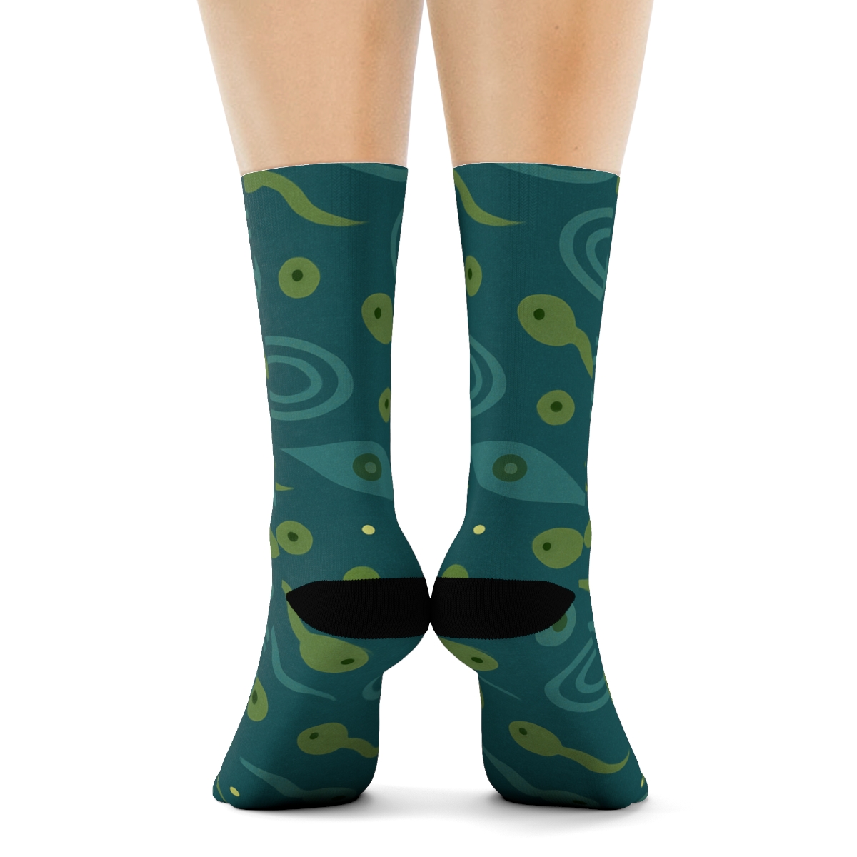 Tadpoles And Ripples With Frog Charm soft everyday crew socks
