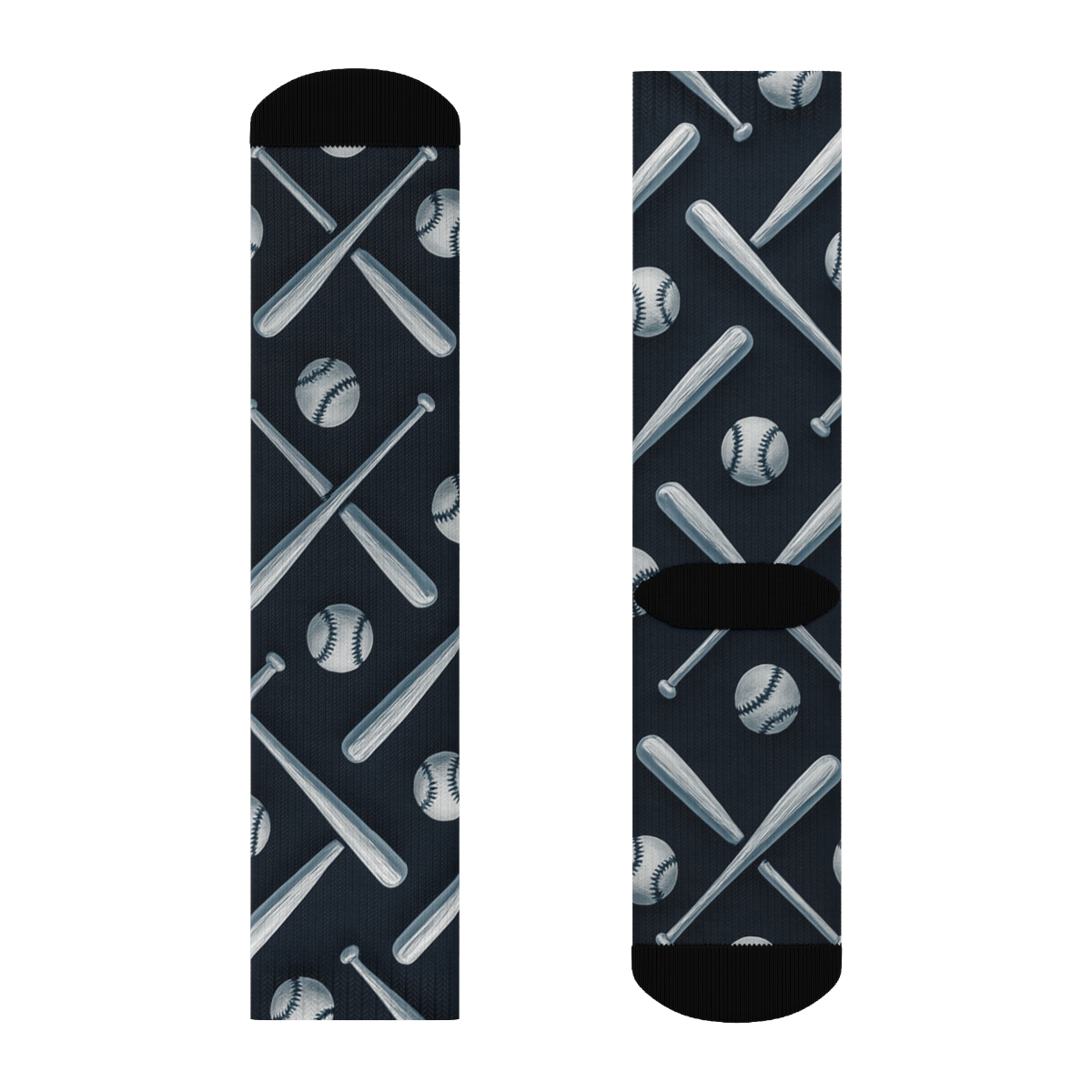 Diagonal Bat Scatter With Blue Jays premium sports crew socks