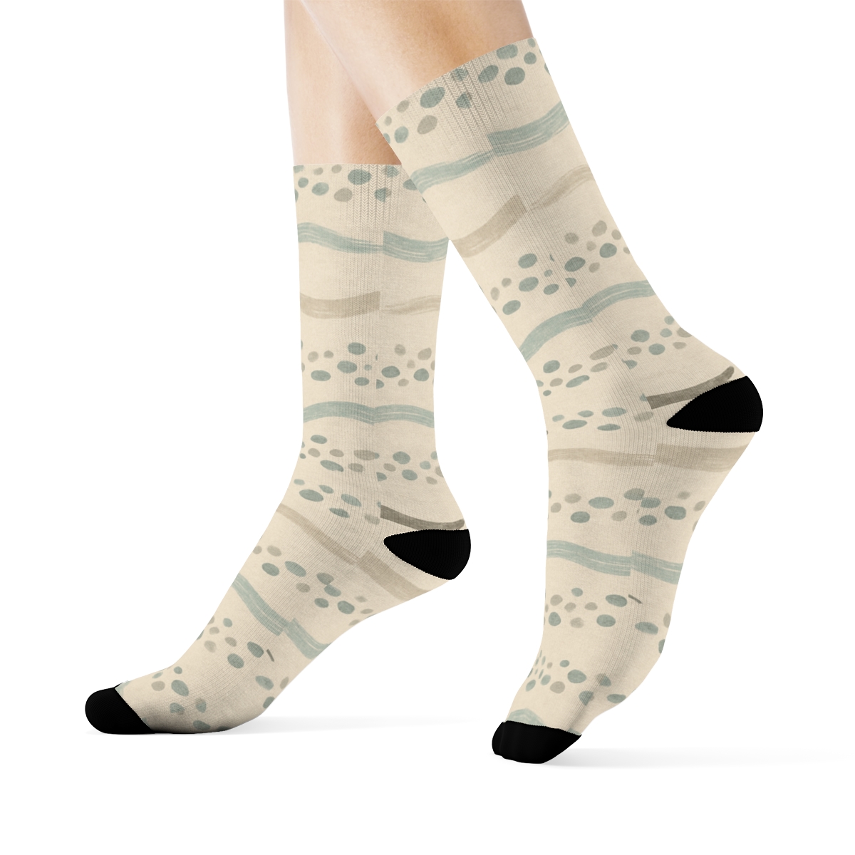 Low Tide Ripple Band soft everyday crew socks