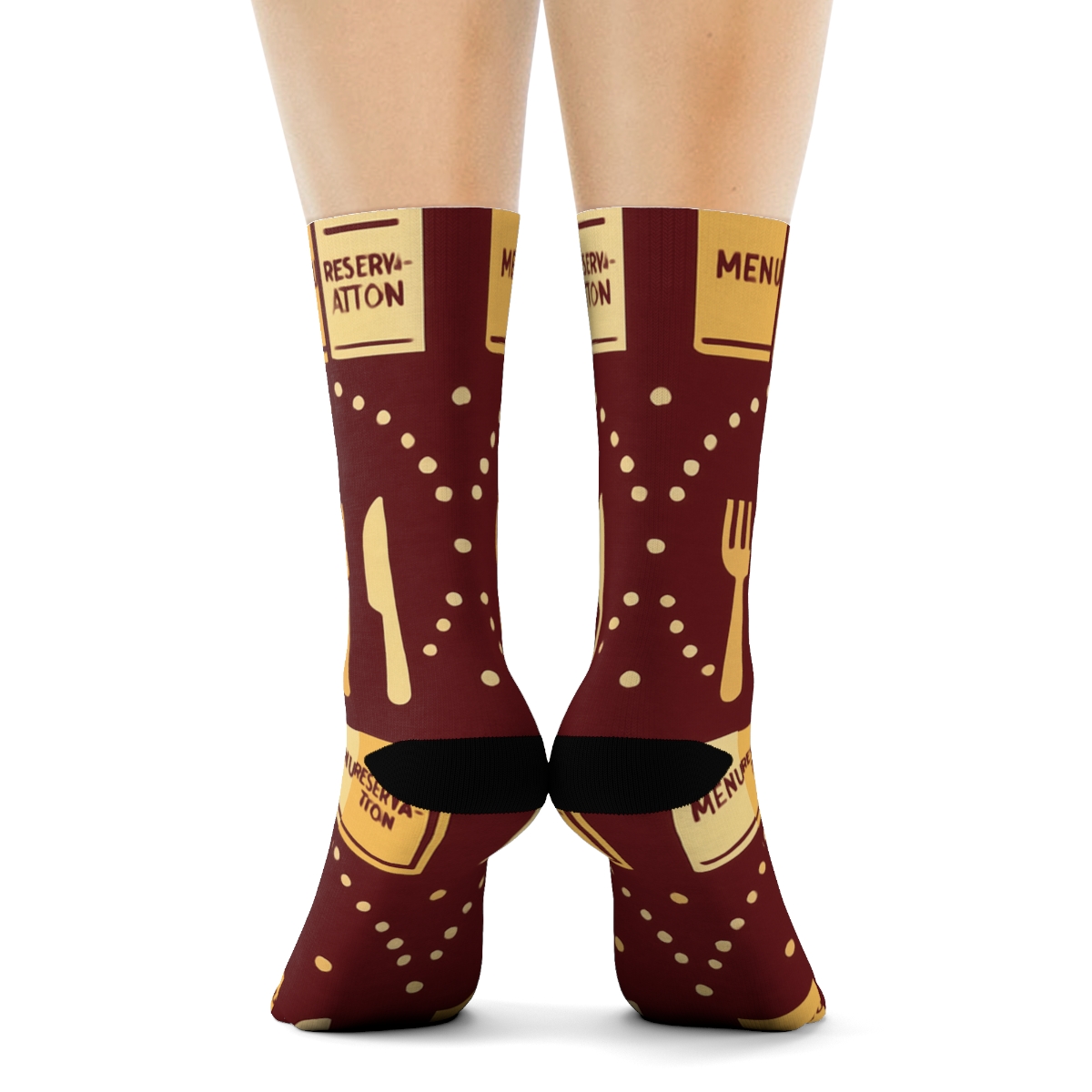 Cutlery Wave Rhythm For Restaurant Manager premium sports crew socks