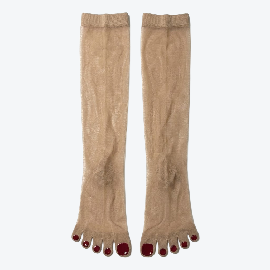 Five Toe Calf Length Socks for Women
