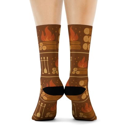 Fireplace Constellation Mantel Bands stylish athletic crew socks