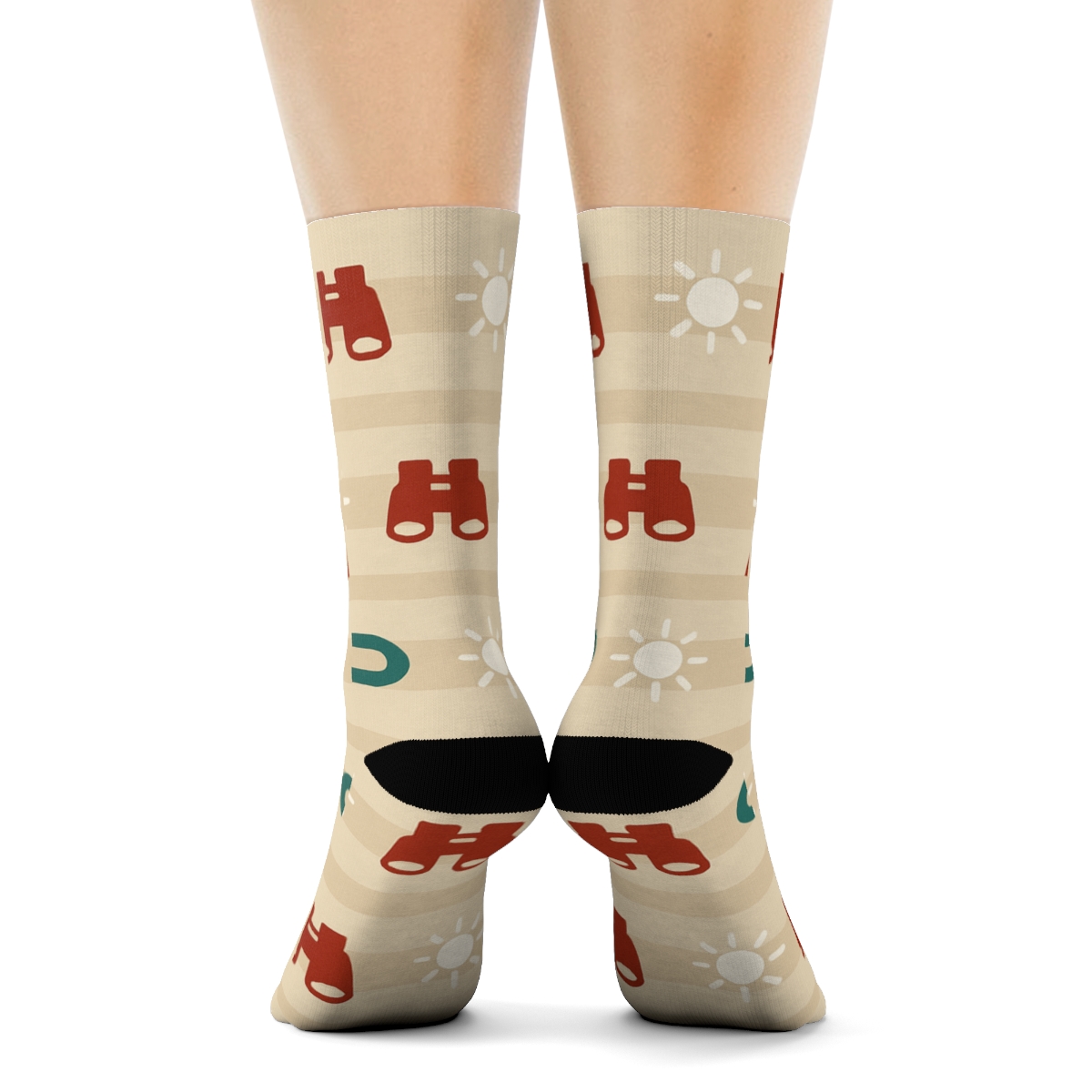 Stargazer Tower Scene Lifeguard custom crew socks