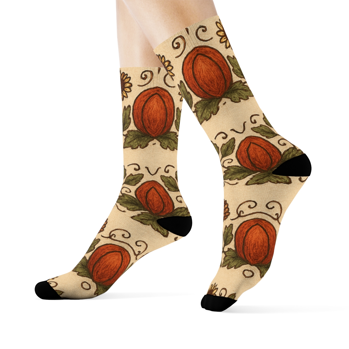 Pumpkin Patch Mirror Band premium sports crew socks